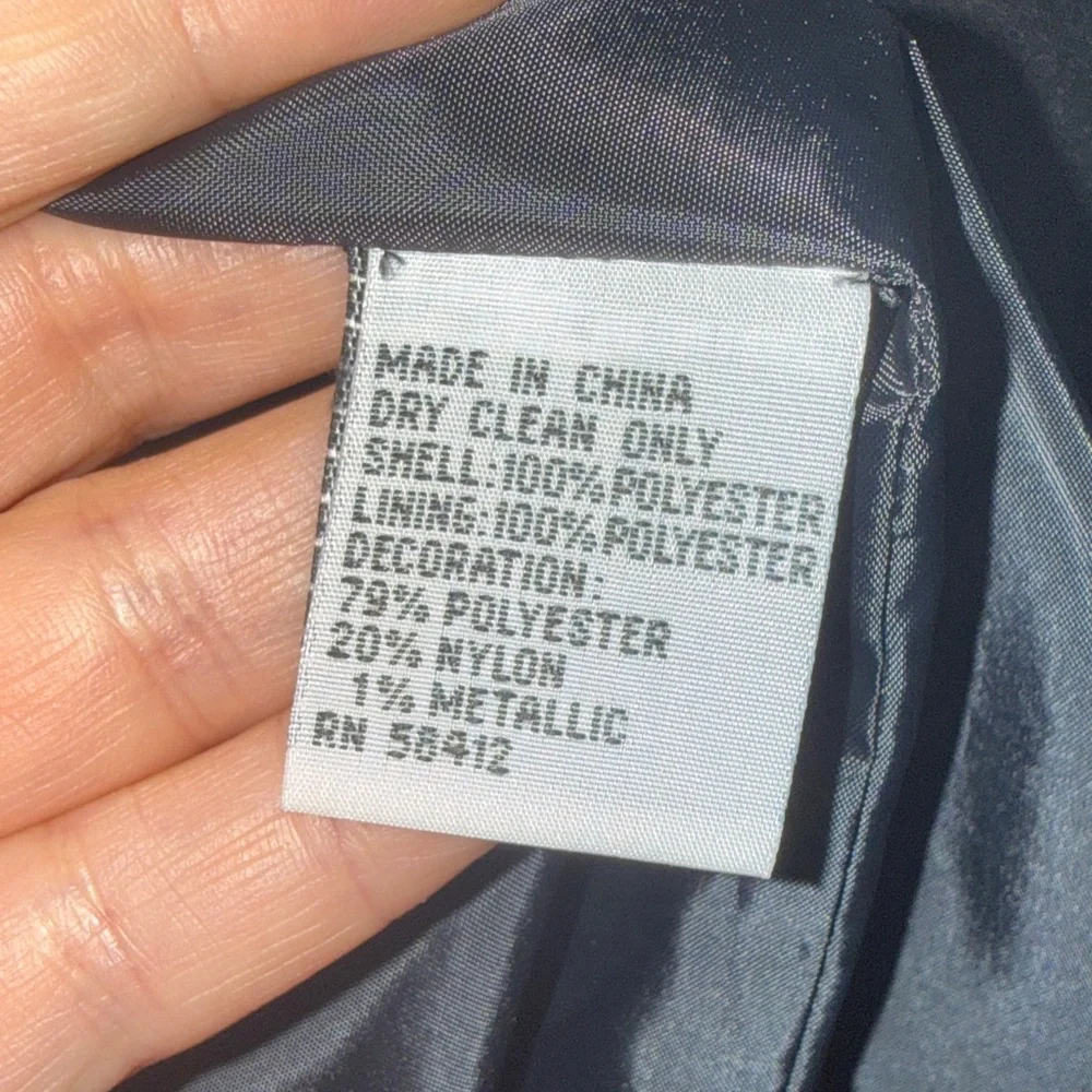 Talbots Vibrant Striped Blazer with Black Ribbon Accents size 8 - Picture 12 of 14